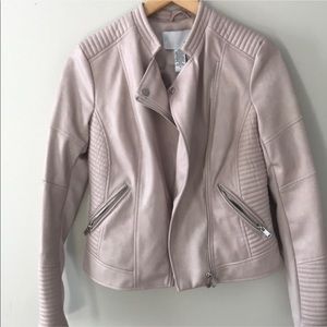 Blush leather jacket